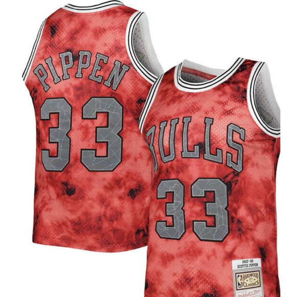 Chicago‎ Bulls Scottie Pippen Mitchell & Ness 1997-98 Galaxy Swingman Jersey Lrg - Picture 1 of 10
